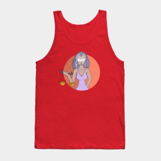 Libra and the Lady of Justice Tank Top